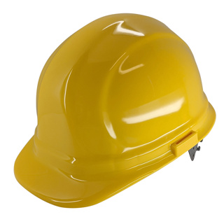 ERB Safety Omega II Cap Hard Hat, 6-Point Slide-Lock Suspension, Yellow