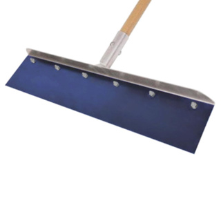 Wal-Board Tool Wall Scraper w/ 4ft Wood Handle, 22in Blue Steel Blade