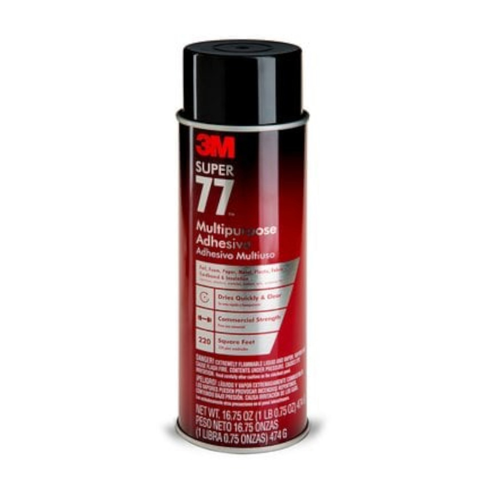3M Super 77 Spray Adhesive used for Sail & Canvas Construction 