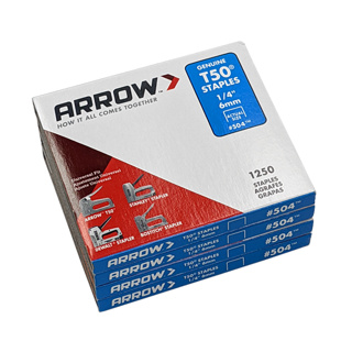 Arrow HEAVY DUTY T50 STAPLES 10mm 5000Pcs Flat Crown Quality Steel *USA Made 