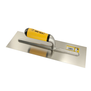 Co.Me 381IN Stainless-Steel Finishing Trowel, 14in w/ Comfort Soft Handle