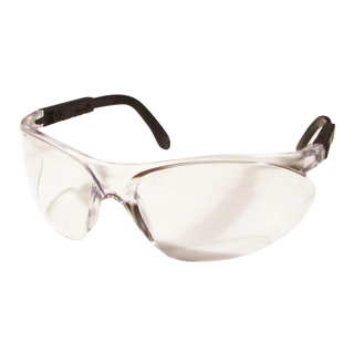 Dentec Safety Glasses with Ratchet Adjust Temples, Clear Lens