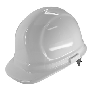 ERB Safety Omega II Cap Hard Hat, 6-Point Slide-Lock Suspension, White