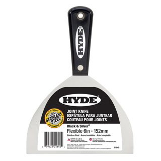 Hyde Black & Silver Stainless-Steel Flex Joint Knife, 6in