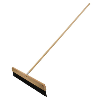Kraft Tool Concrete Finish Floor Broom w/ 24in Wood Handle 
