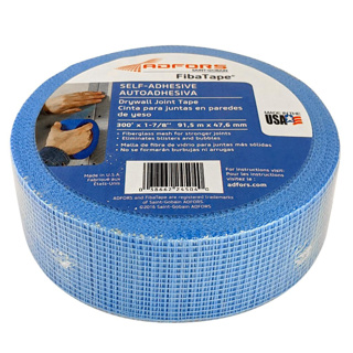Saint-Gobain FibaTape Drywall Mesh Tape, 1-7/8in x 300ft, Blue
