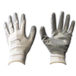 Honeywell Safety Gloves White Polyester Shell Medium w/Nitrile Palm Coating