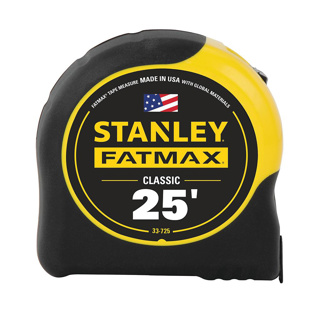 Stanley FATMAX Tape Measure w/ Blade Armor Coating, 25ft x 1-1/4in