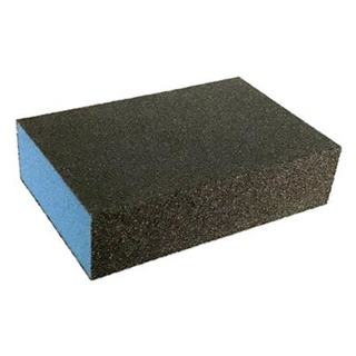 Webb Abrasives Blue Z-Foam Block Sanding Sponge, Medium/Fine, 3-7/8in x 2-5/8in x 1in