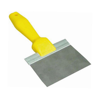 Wal-Board Stainless-Steel Taping Knife w/ Yellow Textured Handle, 6in
