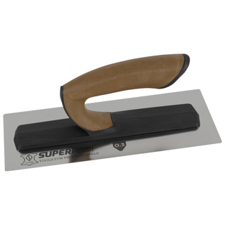 Super Prof Pure Comfort Finishing and Plaster Trowels, SS,11in x 4-3/4in, 0.3mm