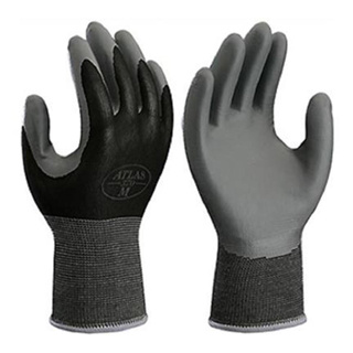 Atlas NT370 13-Gauge Black Nitrile Palm Gloves, X-Large
