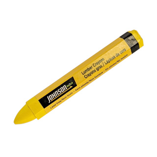 Johnson Level Yellow Lumber Crayons, 12/bx