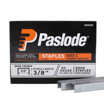 Paslode 20-ga Staples, 1/2in x 3/8in Long, 5000/pk