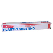 Husky Clear Poly Sheeting 6mil, 20ft x 100ft