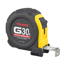 Tajima G-Series Shock Resistant Tape Measurer, 30ft