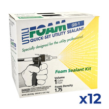 DuPont UtiliFoam Quick-Set Foam, 1 Cubic Foot, Case of 12 Kits