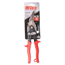 Wiss Aviation Snips, Left-Hand Cut, Red Handle